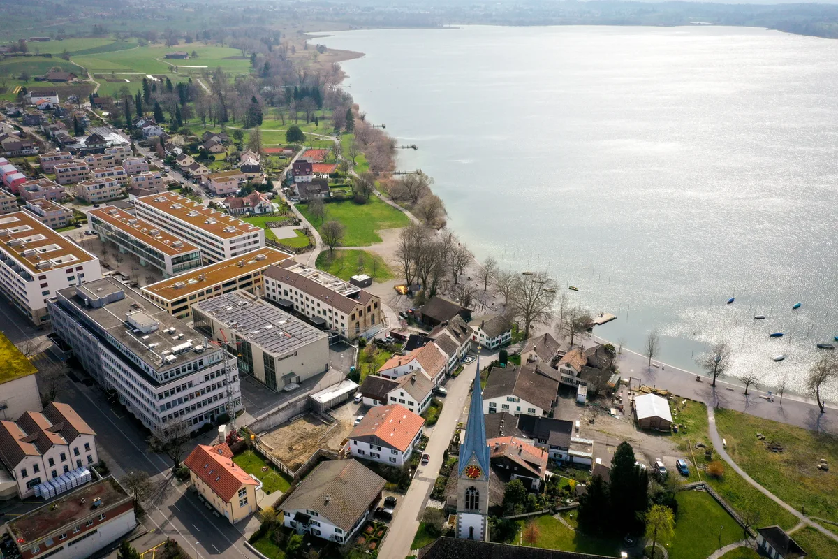Luftaufnahme in Pfäffikon.